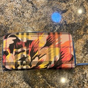 Burberry Haymarket peony print wallet